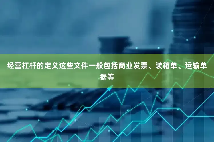 经营杠杆的定义这些文件一般包括商业发票、装箱单、运输单据等